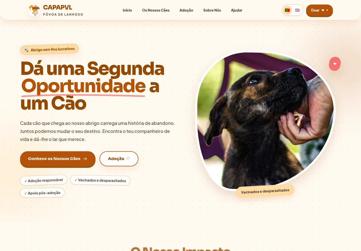 Image for I built a dog shelter website. Fork it.